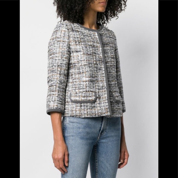 ❌SOLD❌NWT Herno short tweed jacket ✨RARE✨ - Picture 2 of 6